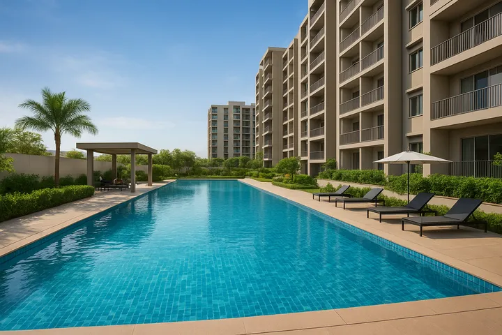 Sattva Songbird Phase 2 pool area